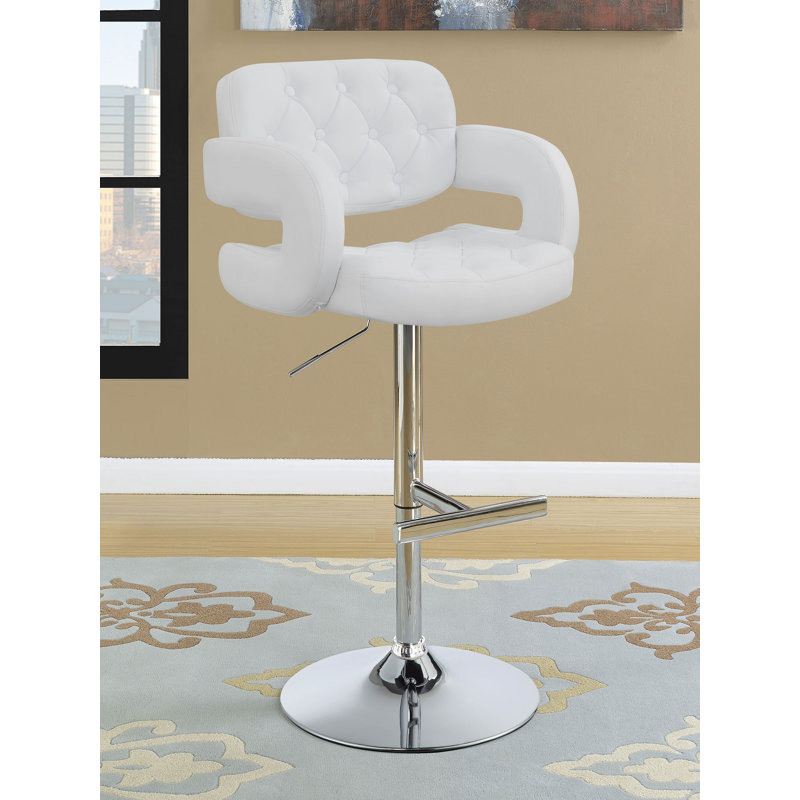 Tabouret de bar Brandi, Blanc