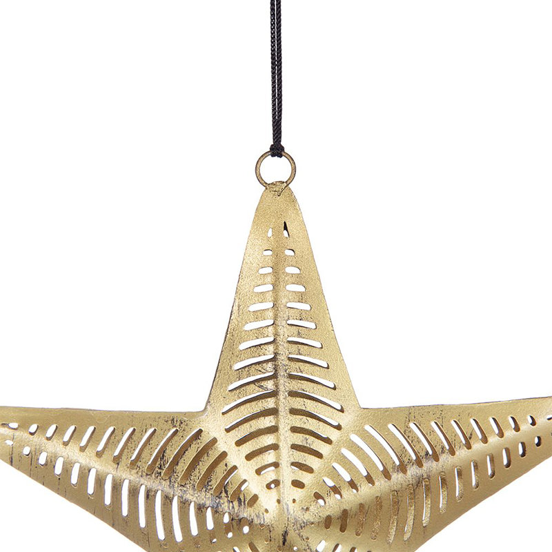 6'' Iron Holiday Shaped Ornament