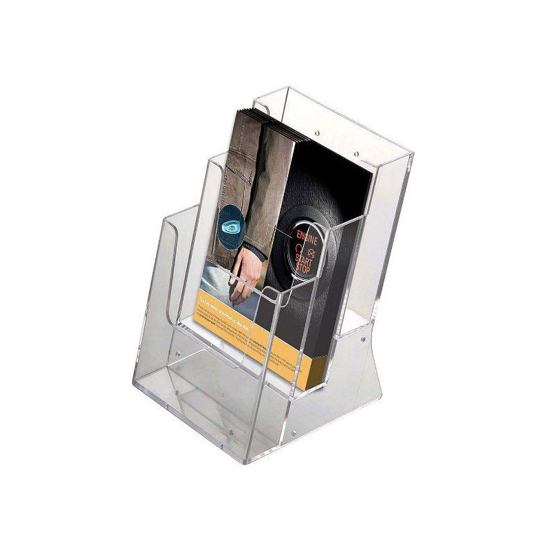 Porte-brochures de bureau, H 8,5 po x l 5,5 po x P 6,42 po
