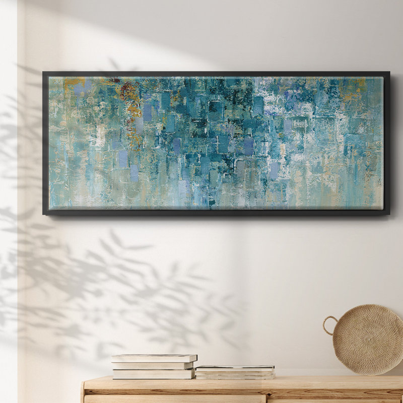 I Love the Rain - Toile encadrée, H 20 po x l 50 po
