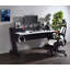 Bureau de jeu ergonomique avec rangement, parfait pour les séances de jeu organisées et confortables