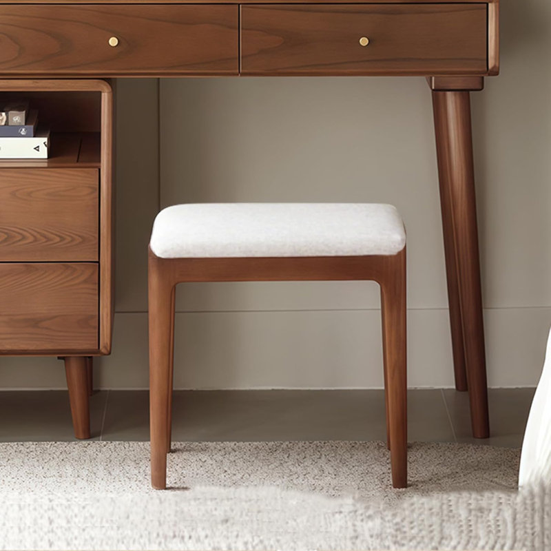  Tabouret de coiffeuse Lumi, Chêne brun, Cream