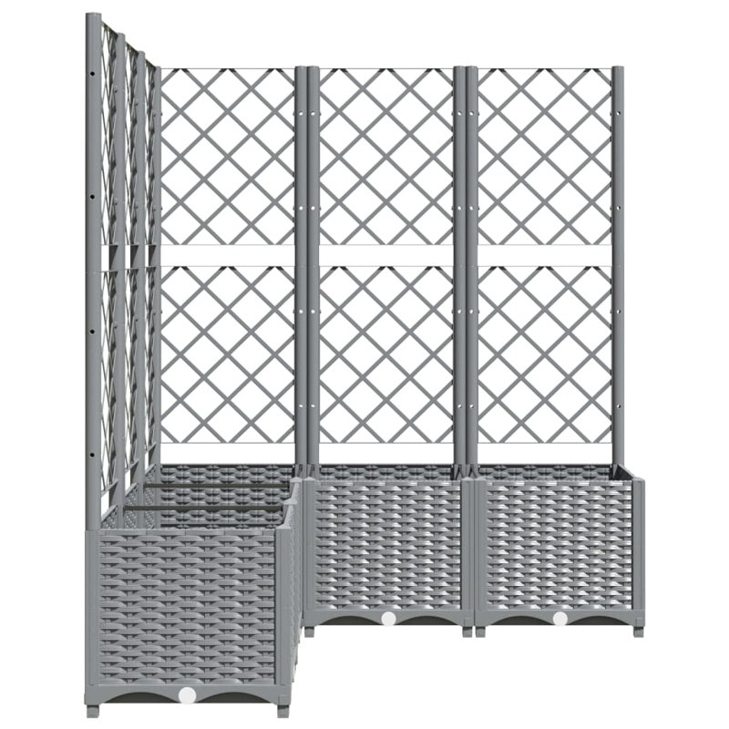 Ayham Raised Garden Bed with Trellis