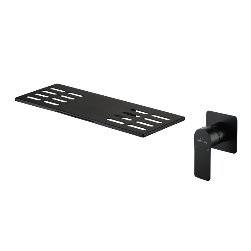 Robinet de salle de bain mural SMD-2417B, Noir