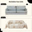 Housse de canapé Boho, housse de canapé lavable, housse de canapé en chenille pour canapé à 3 coussins, animaux de compagnie, housses de canapé bohémiennes pour canapé modulaire, causeuse, 2 3 4 places (kaki)-567794772