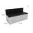 Industrial Style Cafe Restaurant Benches Faux Leather Upholstered Bench