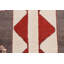 Tapis unique en laine noué à la main 6 pi 1 po x 8 pi 11 po nouvel âge en rouge / brun / ivoire