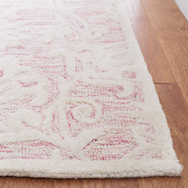 Msr Metro Martha Stewart Hand Tufted Wool Pile Floral Rug, Rectangle 4" x 6"