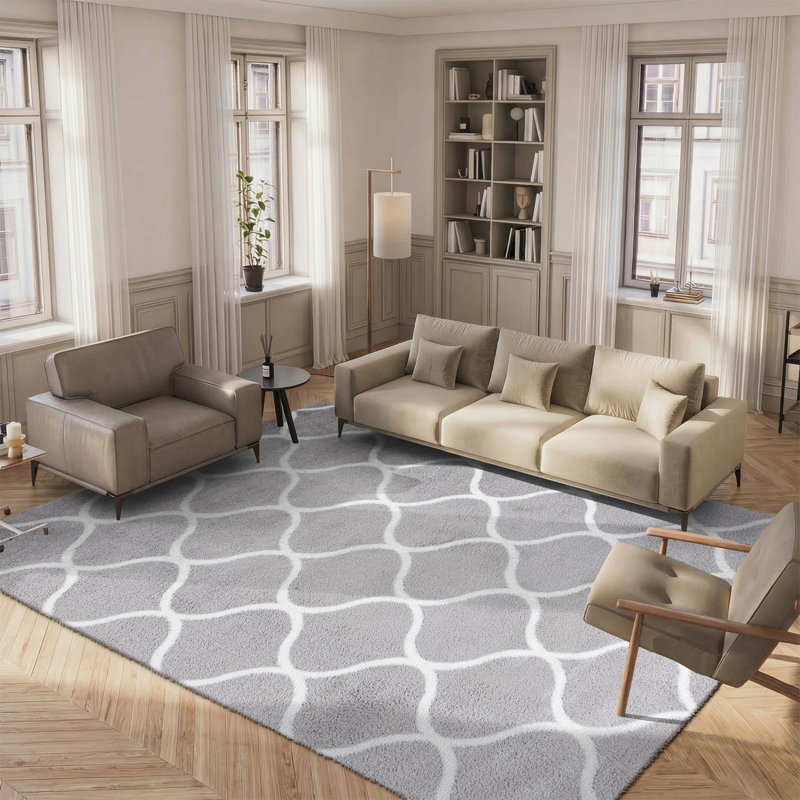 Fimmie Tahoe Shag Performance Geometric Rug, Rectangle 8' x 10'