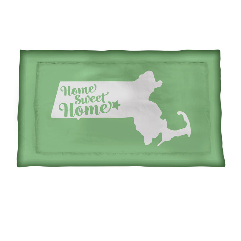Pillow Sham, King, Polyester, Green