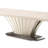 Fantosini Extendable Pedestal Dining Table - Silver Mist