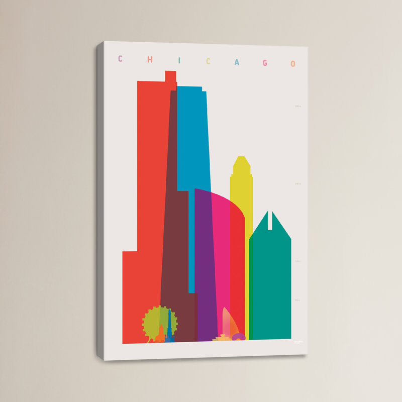 "chicago" par yoni alter, impression sur toile tendue, H 26 po x l 18 po x P 1,5 po