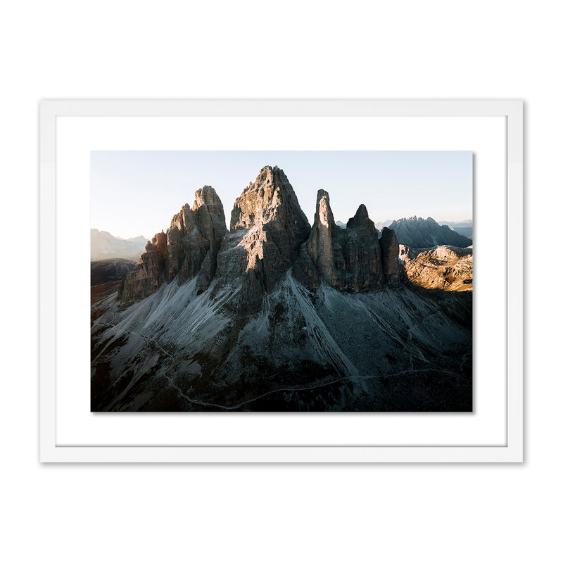 Dusk Crown 1 Print by Michael Schauer, White, 18" H x 24" W x 1.5" D