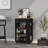 Kitchen Cart, Kitchen, Black / Light Oak-1752430094