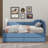 Twin Size L-Shaped Corduroy Daybed,Upholstered Bed Frame With 2 Storage Drawers-1195071857