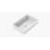 Badeloft Ramp 16.3'' Stone Rectangular Bathroom Sink with Overflow