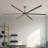 120" All-Aluminium Reversible Ceiling Fan With Remote Control, Indoor/Outdoor Large Ceiling Fan Without Light, Big Black Ceiling Fan For Patio, Porch, Garage, Shop, Farmhouse