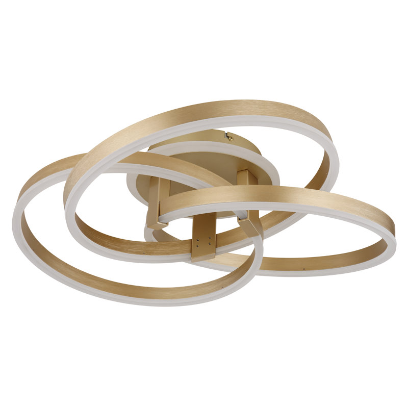 Consuela LED Flush Mount, Gold, Gold