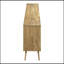 Meuble télé, console de 72 po, meuble multimédia, tiroirs de rangement, armoire de rangement, stratifié noyer, style Mid-Century