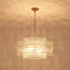 Lustre tambour en cristal 5 lumières