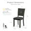 Chaise d'appoint rembourrée Quain-120234911