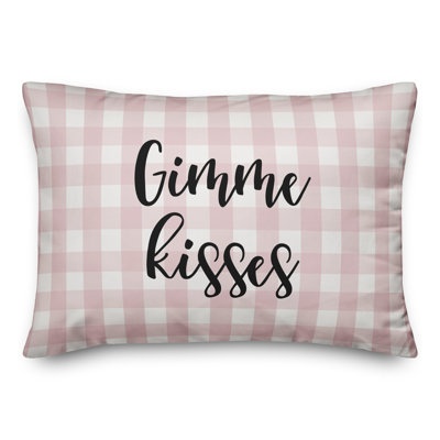  Gimme Kisses Throw Pillow