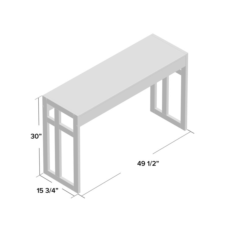 Corralitos 49.50'' Console Table, Faux Birch
