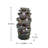 Fountains | 40.5" 6-Tier Slate Gray Weatherproof Polyresin Rock Fountain, LED Lights, For Garden Patio Foyer | Gray | Rock