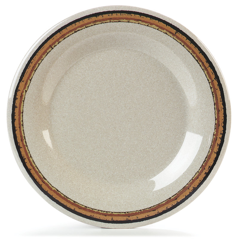 Durus® 10.5" Melamine Wide Rim Dinner Plate
