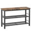 Shoe Storage Bench with Metal Frame, Entryway Shoe Rack Bench for Entryway Hallway Living Room Easy Assembly