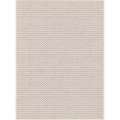 Tapis tissé à plat à chevrons ivoire Kehr Mesa - facile à nettoyer et durable
