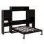 Lit escamotable multifonctionnel avec commode rabattable, armoires de rangement et bureau-525575468