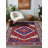 Moroc Collection Digital Print Cotton-Polyester Red Purple Moroccan Rug-368026739