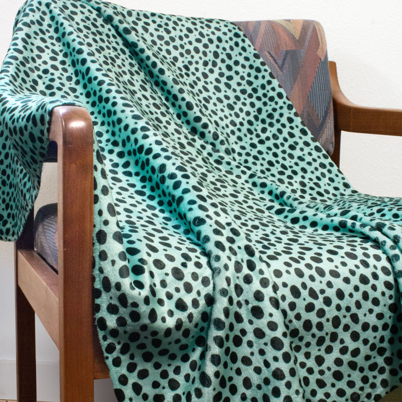 Plain Weave / Muslin Throw Blanket, Teal, 42" W x 60" L