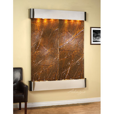Majestic River Natural Stone Fountain with Light