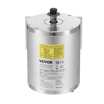 Moteur électrique à courant continu sans brosse 3000W 3000V 7200rpm avec contrôleur de vitesse