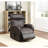 Brown Synthetic Leather Power Motion Recliner W/Lift-1139806117