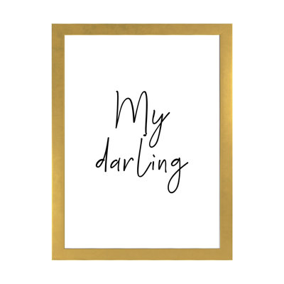 «My Darling», reproduction d'art textuel