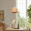 Luminaire suspendu en dôme naturel à 1 lumière Karinne-433722962