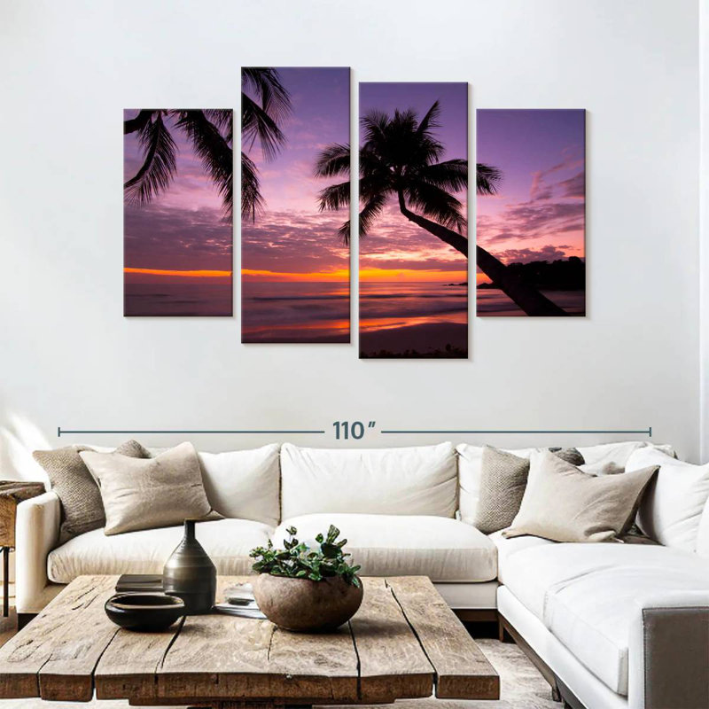 Coucher de soleil Harnek Palm Koh Samui, H 54 po x l 84 po
