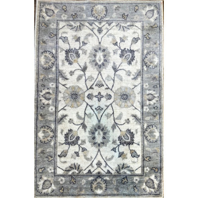 Tiny Knots Hand Woven Wool Oriental Area Rug