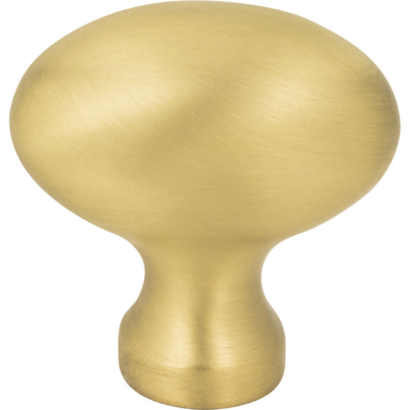 Lyon Oval Knob, Brushed Gold