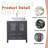 30 Inch Grey Modern Freestanding Bathroom Vanity with White Ceramic Vessel Sink