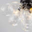 Plafonnier semi-encastré à intensité variable à 3 lumières avec 13 boules de verre transparent Ahona-1634534977