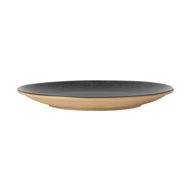 Arenito Eco Gres Amarela Dinner Plate, Charcoal Gray