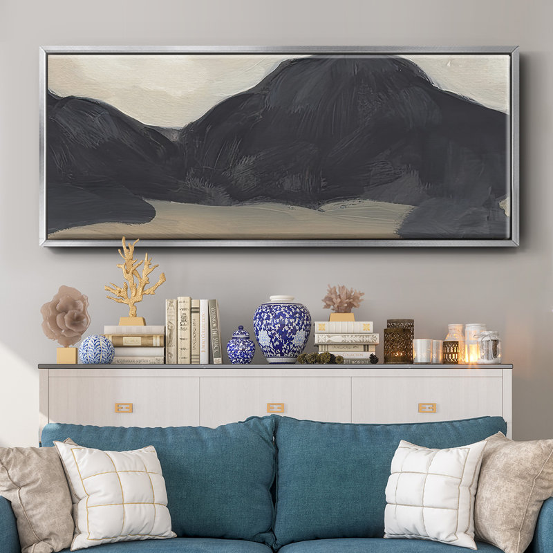 Mountain Range IV- Framed Canvas