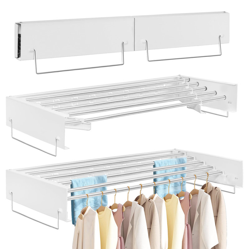 Stainless Steel Wall Mounted Clothes Rack