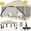 15 pi L 10 pi x Pavillon de jardin avec moustiquaire-100081944