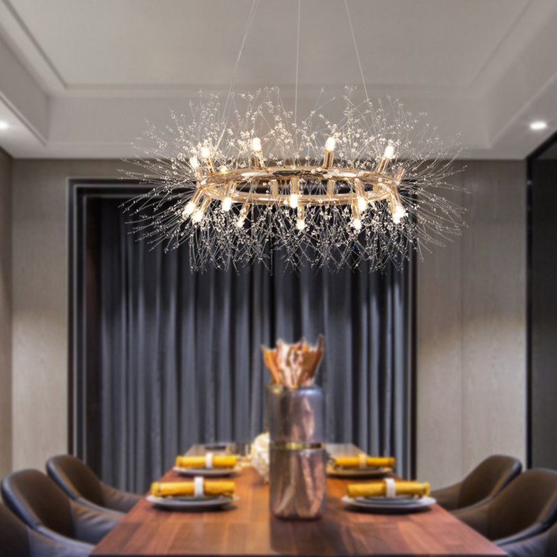 20 - Light Dimmable Sputnik Wagon Wheel Chandelier