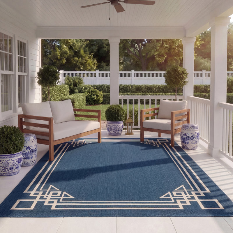 Bartev Performance Geometric Indoor/Outdoor Area Rug, Rectangle 8' x 11'